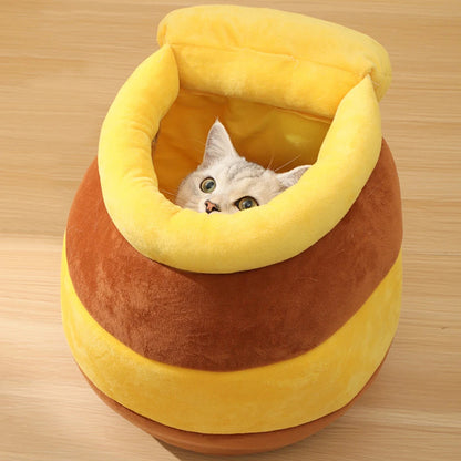 Honey Jar Cat Bed